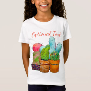 Camiseta Jardín de Cactus colorido