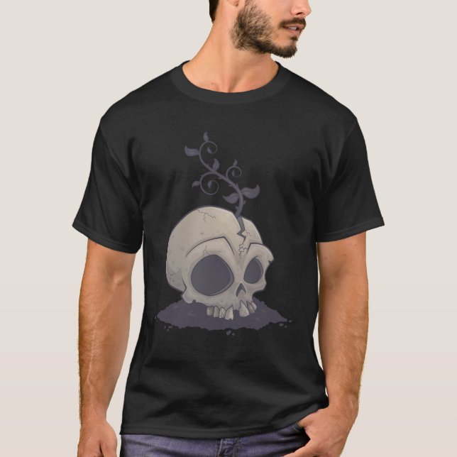 Camiseta Jardín de cráneo (Anverso)