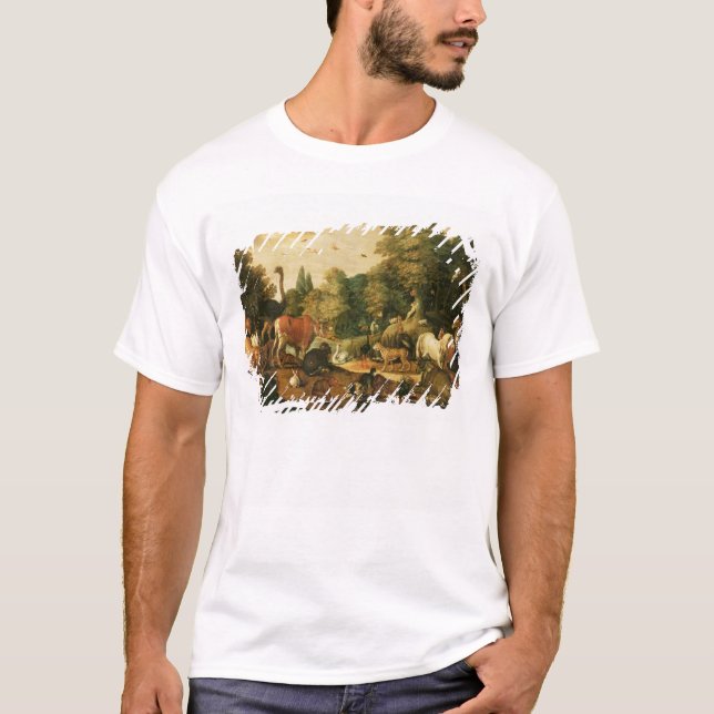 Camiseta Jardín de Eden (aceite en lona) (Anverso)