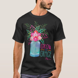 Camiseta Jardín De Flores Crecen En La Biblia Cristiana De 