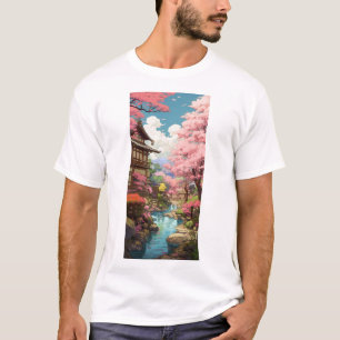 Camiseta Jardín de flores de cerezo - Studio Ghibli inspira
