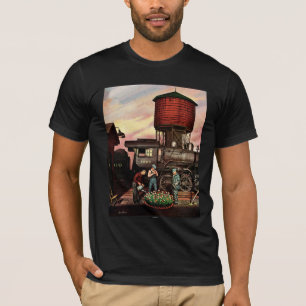Camiseta Jardín de flores de la yarda del tren de Stevan