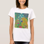 Camiseta Jardín de flores, Gustav Klimt<br><div class="desc">Gustav Klimt (14 de julio de 1862 - 6 de febrero de 1918) era un pintor sinfónico austriaco y uno de los miembros más destacados del movimiento secesión de Viena. Klimt es conocido por sus pinturas, murales, bocetos y otros objetos artísticos. Además de sus trabajos figurativos, que incluyen alegorías y...</div>