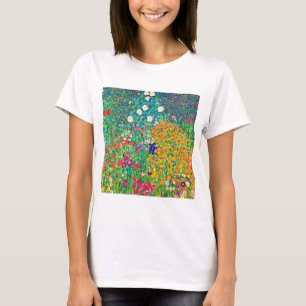 Camiseta Jardín de flores, Gustav Klimt