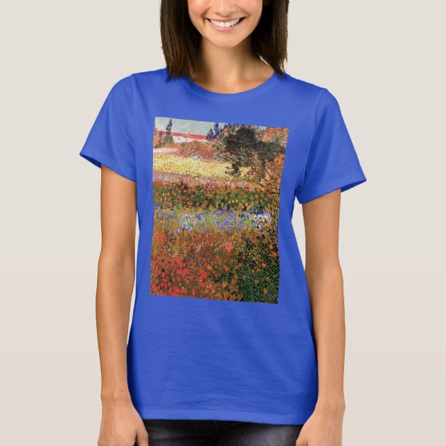 Camiseta Jardín de flores por Vincent van Gogh (Anverso)