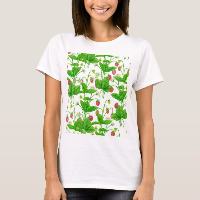 Camiseta Jardín de fresa (Anverso)