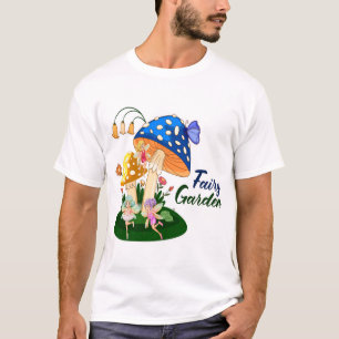 Camiseta Jardín de Hadas Arte de Hongo Mágico y Lindo