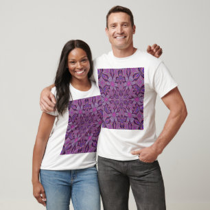 Camiseta Jardín de Hemerocallis Floral Gráfico Bohemio