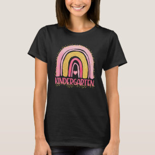 Camiseta Jardín de Infancia Arcoíris Acuarela Profesor Niño