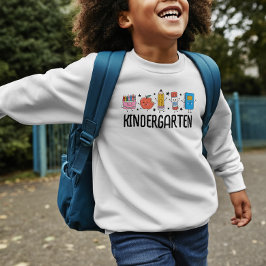 Camiseta Jardín de infancia de vuelta al cole doodle mono