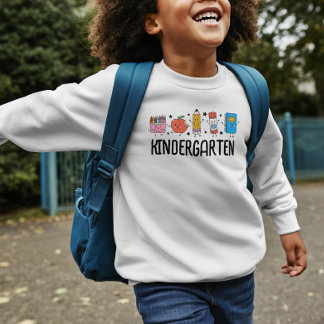 Camiseta Jardín de infancia de vuelta al cole doodle mono
