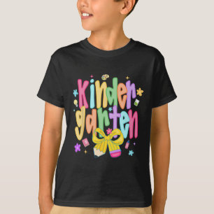 Camiseta Jardín de infancia Lazo Lápiz Flores Divertido De