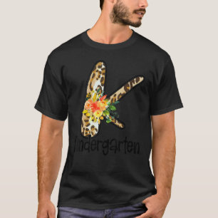 Camiseta Jardín de Infancia Leopard Niñas Niños Profesor Eq