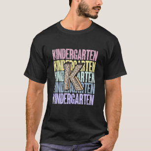 Camiseta Jardín de Infancia Leopardo Apilado para Maestro J