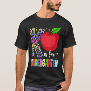 Camiseta Jardín de Infancia Lindo Leopardo K Es Para Jardín