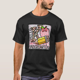 Camiseta Jardín de Infancia Manzana Leopardo Estudiante Mae