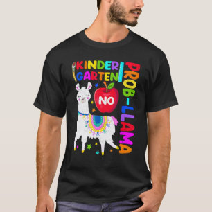 Camiseta Jardín de Infancia No Prob-Llama Niñas Maestra Pri