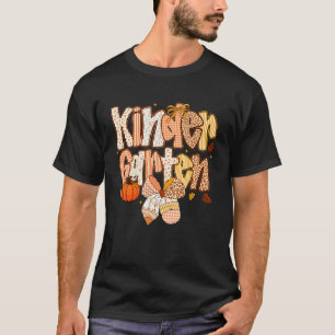 Camiseta Jardín de Infancia Otoño Floral Coquette Lazo Prof