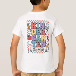 Camiseta Jardín de Infancia Retro Aquí Vengo Escuela