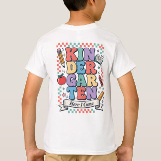 Camiseta Jardín de Infancia Retro Aquí Vengo Escuela