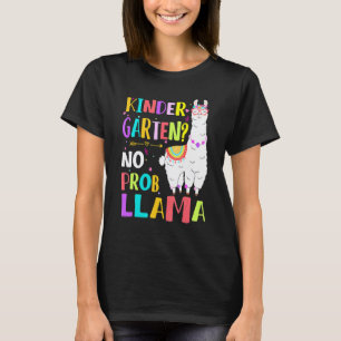 Camiseta Jardín de Infancia Sin Prob-Llama Chicas Maestra P