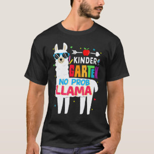Camiseta Jardín de Infancia Sin Prob Llama Maestro Estudian