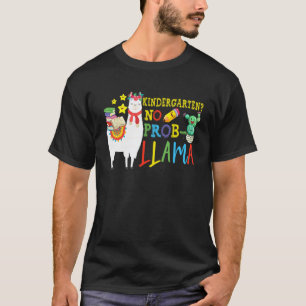 Camiseta Jardín de Infancia Sin Prob Llama Maestro Estudian