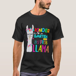 Camiseta Jardín de infancia Sin Prob Llama Maestro Primer d