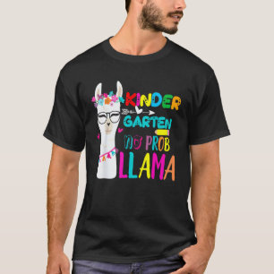Camiseta Jardín de Infancia Sin Prob Llama Maestro Regreso 