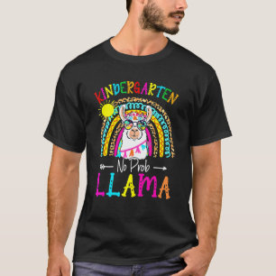 Camiseta Jardín de Infancia Sin Prob Llama Maestro Regreso 