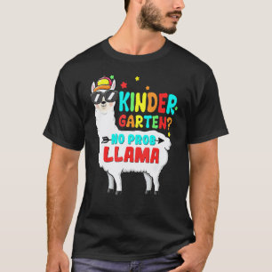 Camiseta Jardín de Infancia Sin Prob Llama Maestro Vuelta a