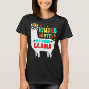 Camiseta Jardín de Infancia Sin Prob Llama Maestro Vuelta a