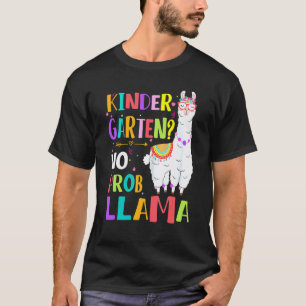 Camiseta Jardín de Infancia Sin Prob Llama Niñas Maestra Pr