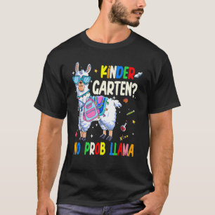 Camiseta Jardín de Infancia Sin Problema Llama Maestra Niño