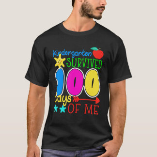 Camiseta Jardín de infancia sobrevivió 100 días de mí diver