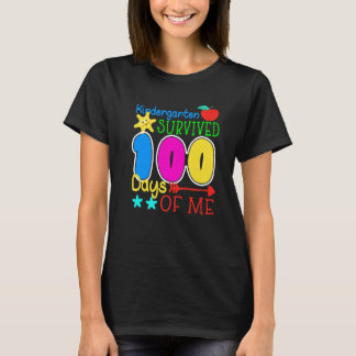 Camiseta Jardín de infancia sobrevivió 100 días de mí diver