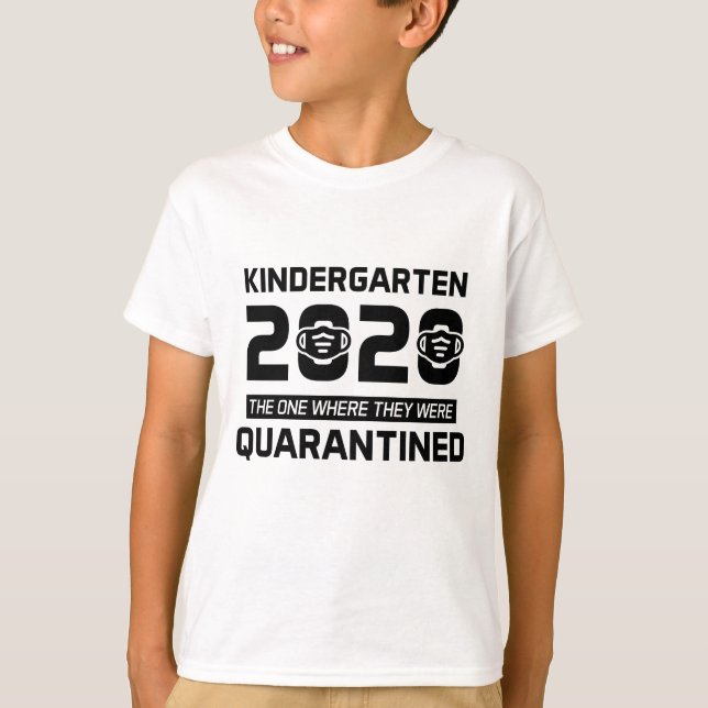 Camiseta jardín de infantes 2020 en cuarentena (Anverso)