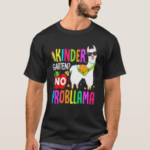 Camiseta Jardín de Infantes No Prob-Llama 1er Día de Escuel