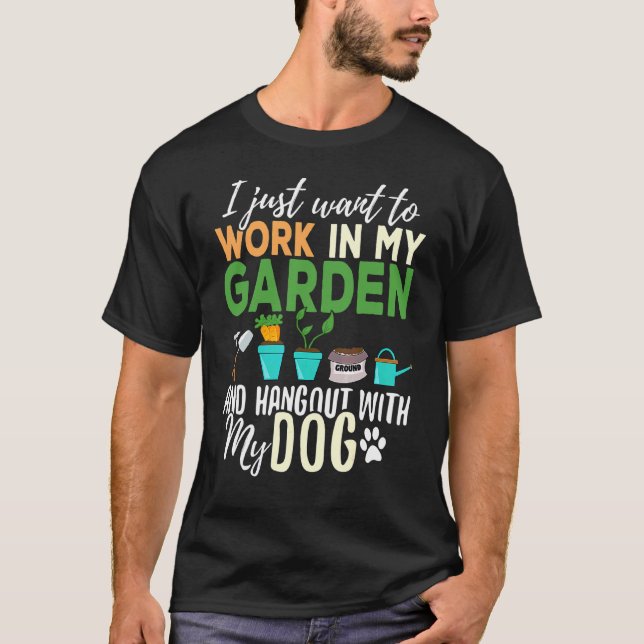 Camiseta Jardín de jardinería de Mascotas de jardinería (Anverso)