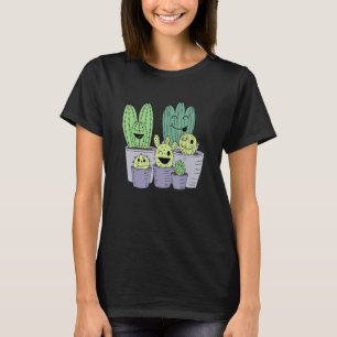 Camiseta Jardín de la familia de los cactus Cactus Suculent