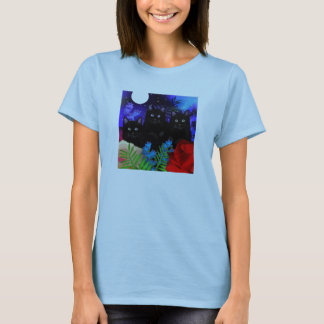 CAMISETA JARDÍN DE LA LUNA DE LOS GATOS NEGROS