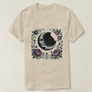 Camiseta Jardín de la Luna Oscura – Arte Gótico Místico Noc