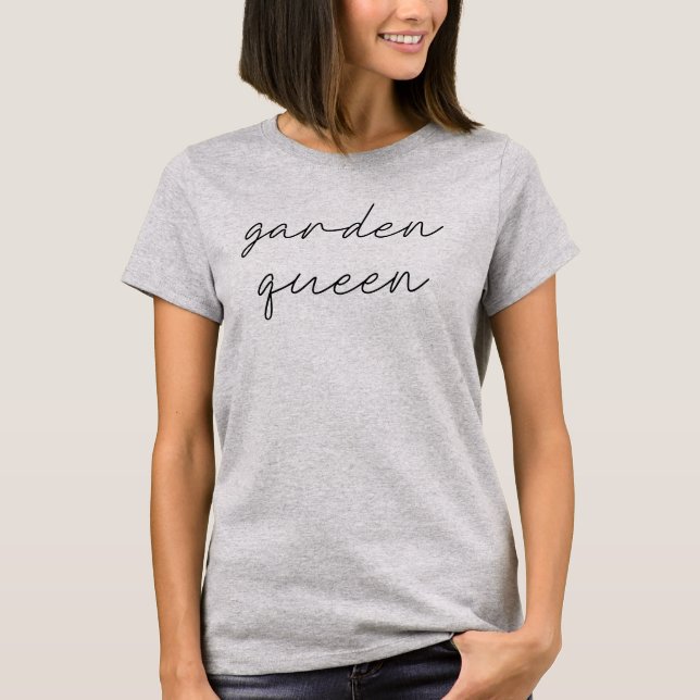 Camiseta Jardín de la planta de la reina Lover Gardening (Anverso)