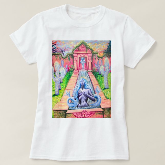 Camiseta Jardín de la Sirena de Nefertara (Diseño del anverso)