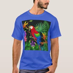 Camiseta jardín de loros