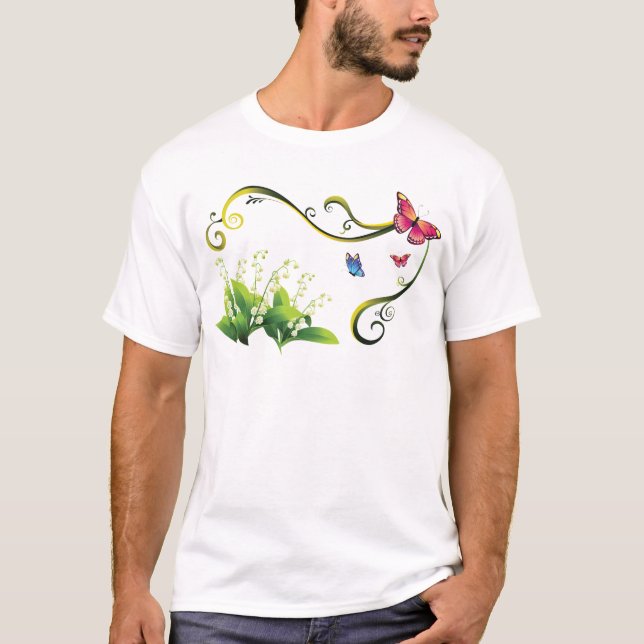 Camiseta Jardín de mariposas (Anverso)