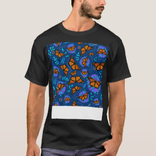 Camiseta Jardín de mariposas monarca