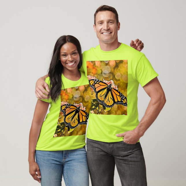 Camiseta Jardín de Mariposas Monarca Arte (Unisexo)