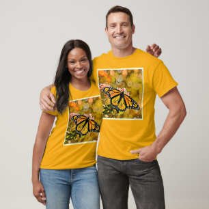 Camiseta Jardín de Mariposas Monarca Arte