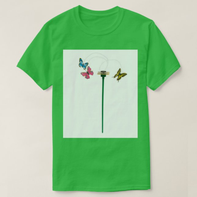 Camiseta Jardín de mariposas Pla Powered Yard Fluttering So (Diseño del anverso)